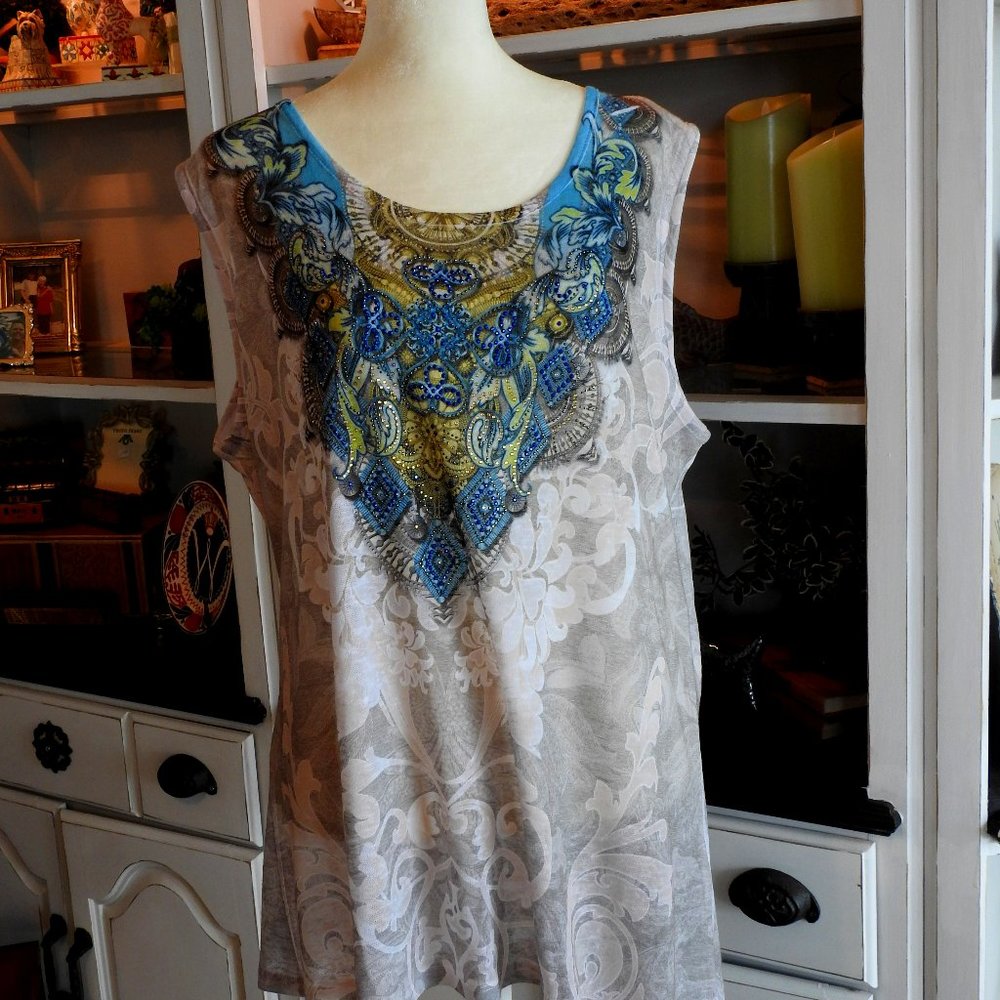 Embellished tank top